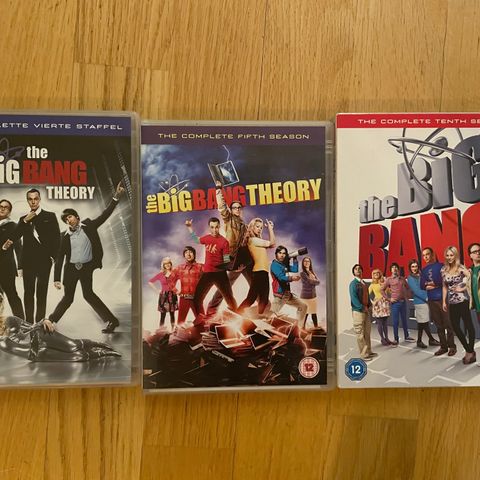 Big Bang Theory dvd 4,5,10