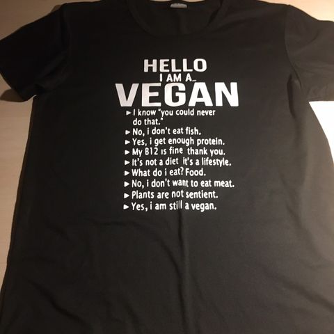 t-skjorte til veganere
