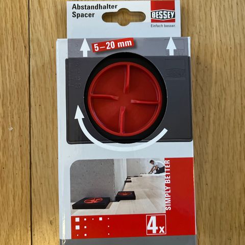 Bessey avstandsklosser parkett