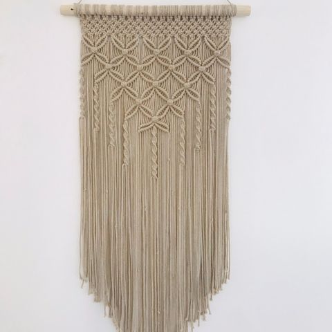 Makrame / macrame veggpynt håndlaget