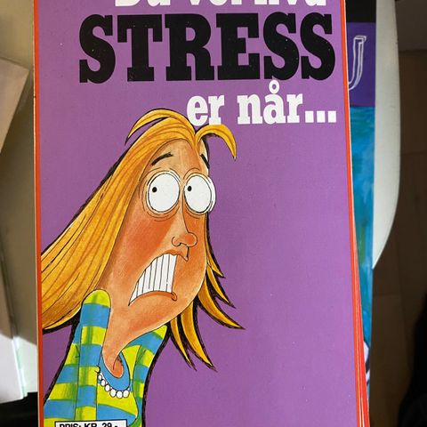 Du vet hva stress er når.... . - Humor