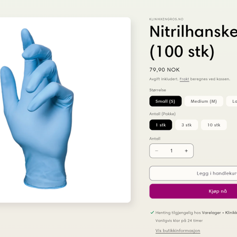 Nitrilhansker / Engangshansker