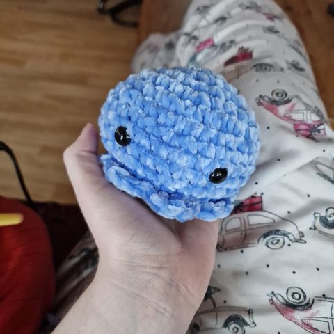 Heklede blekksprut amigurumi bamser