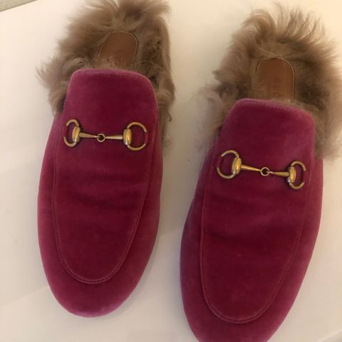 NY PRIS - Gucci Princetown Loafers Fur