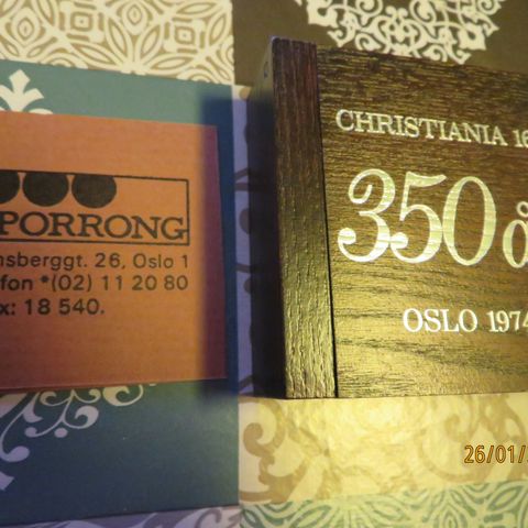 Bronse minnemedalje Christiania 350år