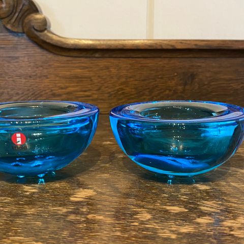 Turkise Iittala Ballo telysestaker