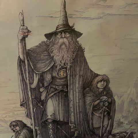 Lord of the Rings  JRR Tolkien Plakat 1976