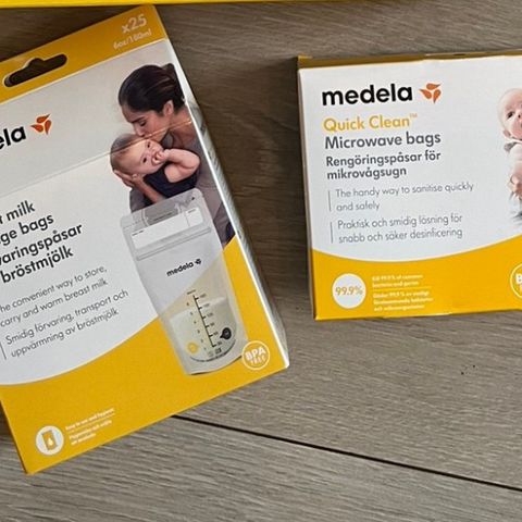 Medela lagringsposer og rengjøringsposer