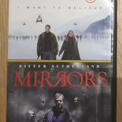 X files I want to belive / Mirror (2 Filmer)