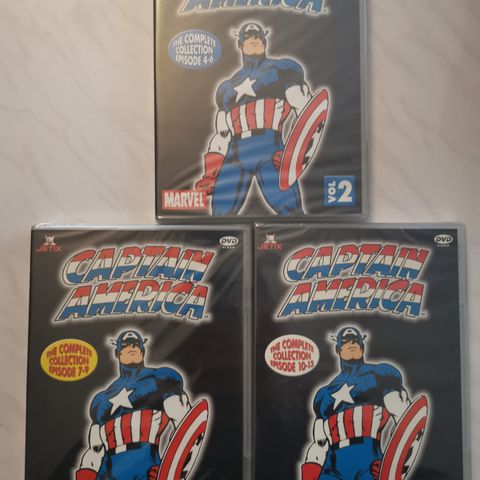 Captain America vol. 2-4 (DVD i plast, Jetix)