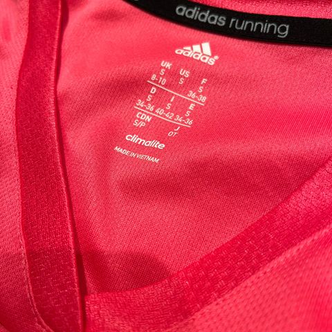 Rosa Adidas Running treningstopp, Str. S