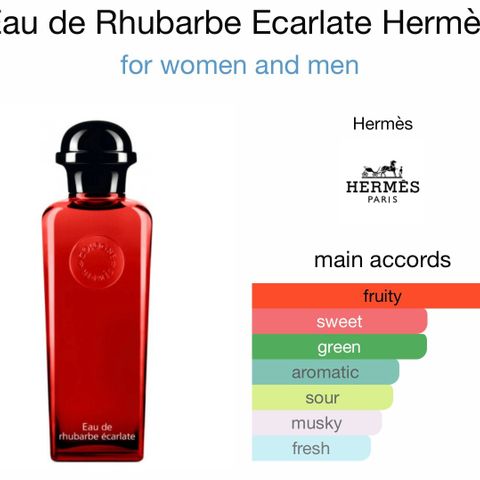 Hermes perfume Eau de Cologne rhubarbe ecarlate, 100ml