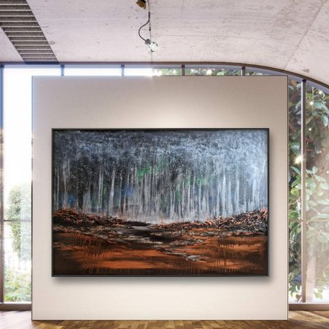 Akrylmaleri på 3D lerret 150x 100 cm - originalt av Mika - tittel : Norge II