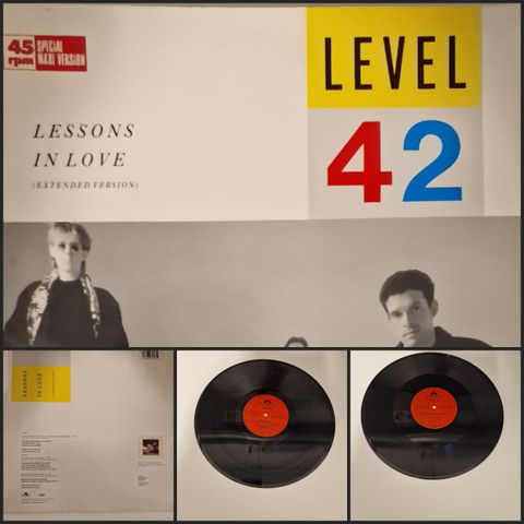 LEVEL 42 / LESSONS IN LOVE 1986 - VINTAGE/RETRO LP-VINYL (ALBUM)