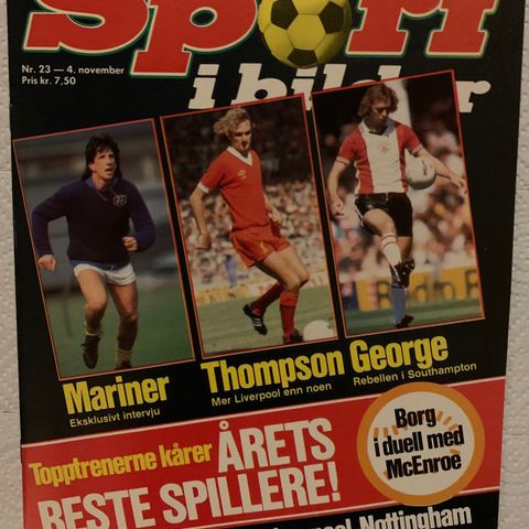 Blad Sport i bilder Nr 23 1980 Bud ønskes