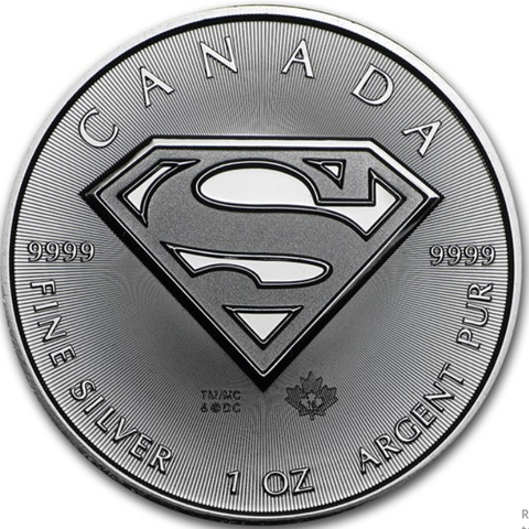 Superman 2016 1 oz sølvmynt selges