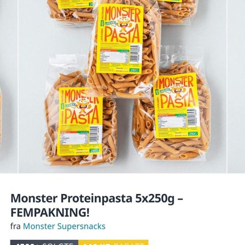 Monster pasta fra tights.no