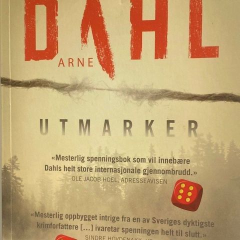 Arne Dahl: "Utmarker».. Svensk på norsk . Stor papeback