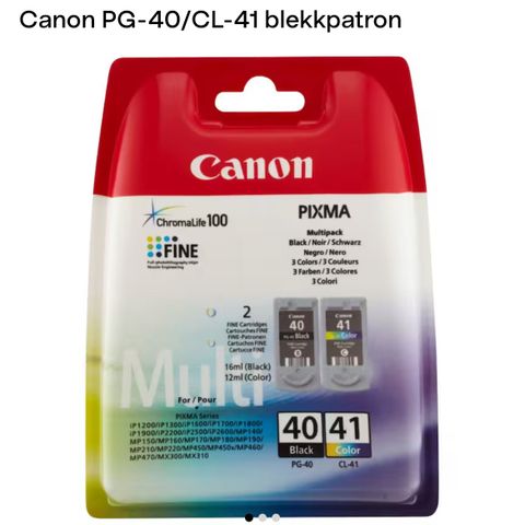 Ubrukt Canon PG-40/CL-41 blekkpatron