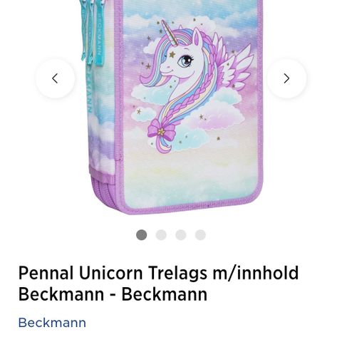 Beckmann trippel pennal - Unicorn