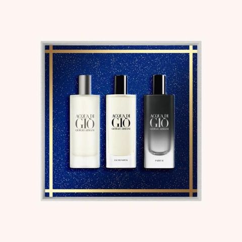 NY Gavesett Giorgio Armani 3 stk.  Aqua Di Gio