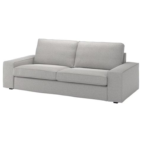 KIVIK 3-seters sofa, Tallmyra hvit/svart/grå