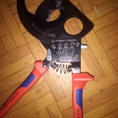 Knipex kabelkutter 320mm, dimmer, jordingsbryter +++