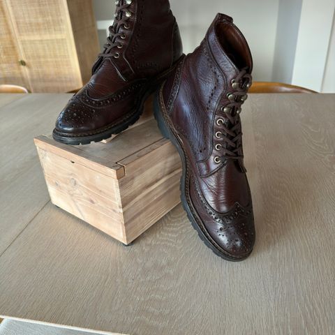 Allan Edmonds Dalton Wingtip Boots Str 42/43