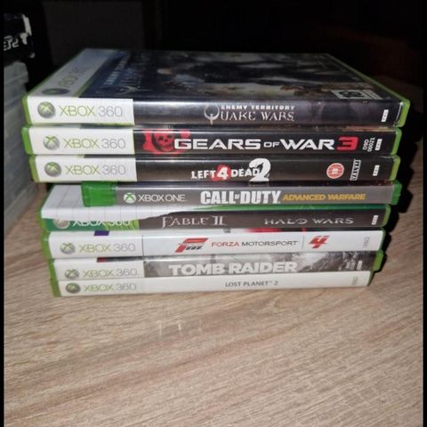 Spill til xbox 360   cod forza Halo Tomb rider