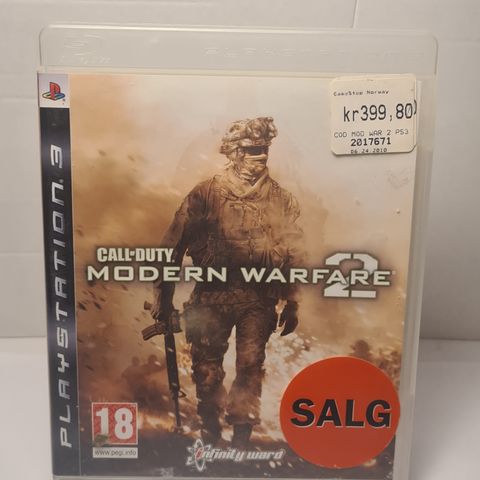 Call of Duty Modern Warfare 2 - PlayStation 3 - Komplett med Manual