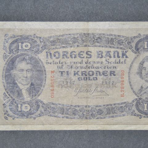 10 Kroner 1942. Serie H