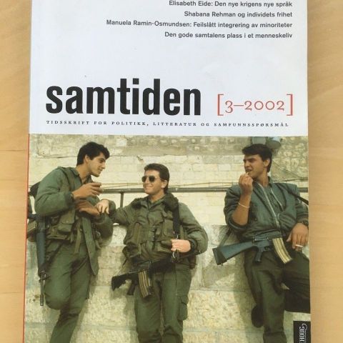 "Samtiden 3:2002". Se annonsen for innholdsoversikt