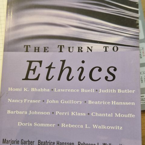 The turn to ethics, barber, hanssen, walkowitz