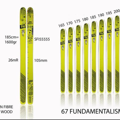 EVI 67FUNDAMENTALISME (190cm) m/ Dynafit ST Rotation 12