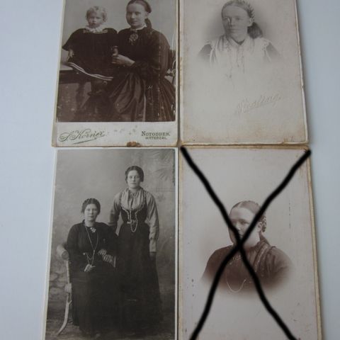 Gamle fotografier (carte de visite), Körner i Notodden og Fröling i Christiania