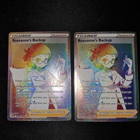 Pokemon kort - Roseanne's Backup 180/172 Rainbow Brilliant Stars 2 stk