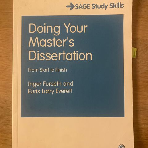 Doing your master’s dissertation