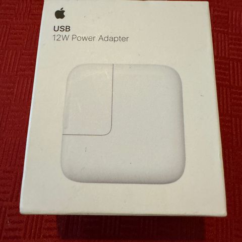 Original Apple 12W USB Power Adapter (uåpnet)