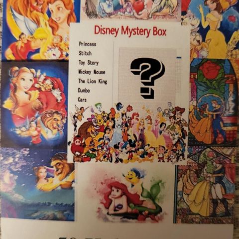 Disney MYSTERY Diamond painting full square 50x65 cm