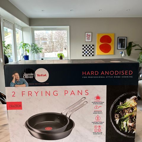 Jamie Oliver Tefal non-stick pannesett UBRUKT