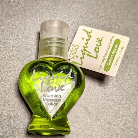 Liquid Love Warming Massage Lotion Green Apple