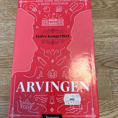 Arvingen - halve kongeriket - bok av Halvorsen og Fuglehaug (Royalteens)