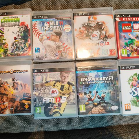 Diverse PS3 spill