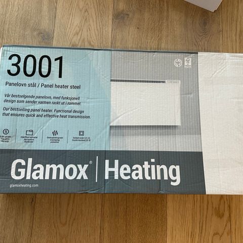 Glamox panelovn + termostat