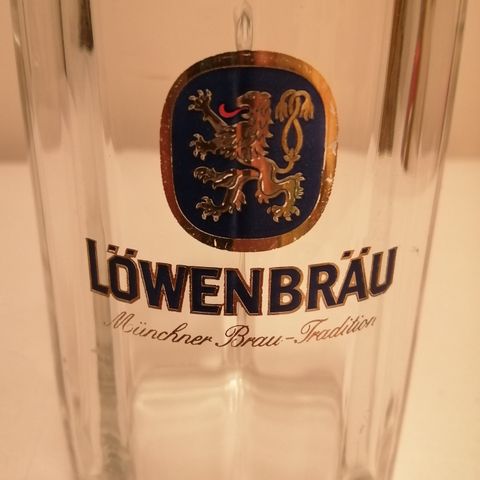 Löwenbräu ølseidel 50cl.