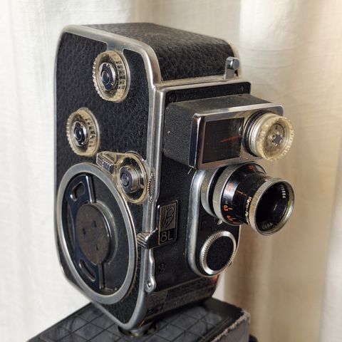 Bolex-paillard B8L filmkamera (ca. 1958) selges (#142)