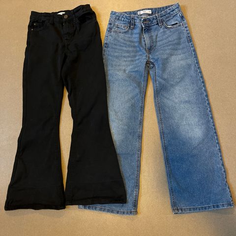 2stk jeans str 140