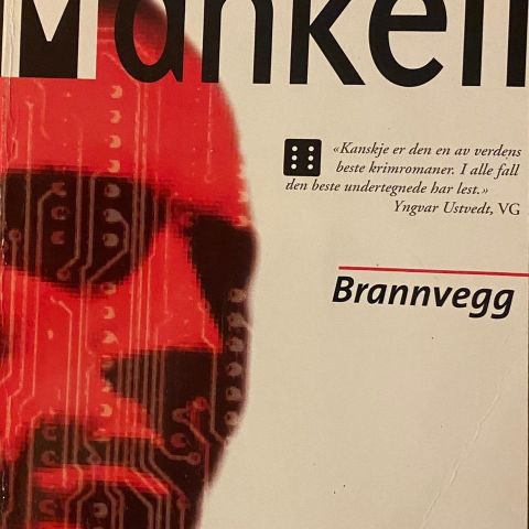 Henning Mankell: "Brannvegg". Paperback. Krim