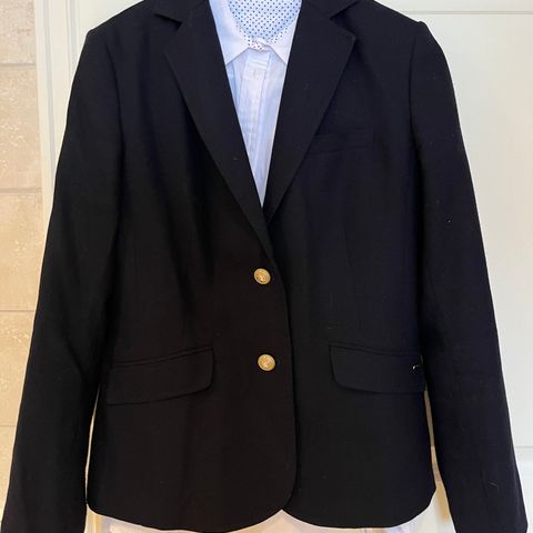 Marineblå Ull Blazer Jean Paul str 36