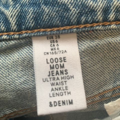 H&M loose mom jeans str 38
